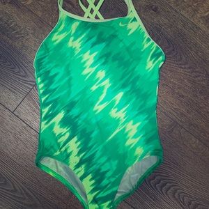 Girls Nike one piece bathing suit